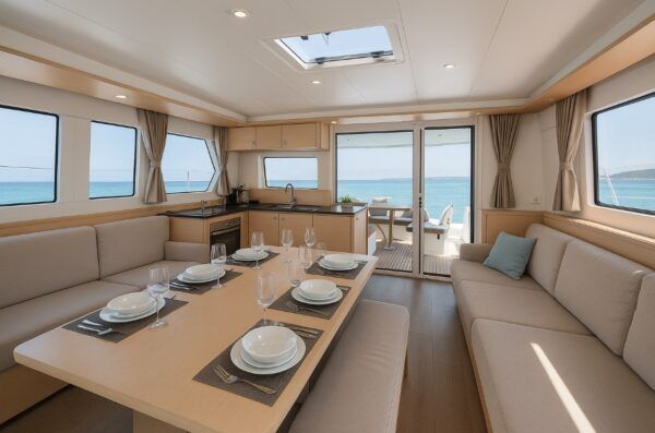 interior catamarán